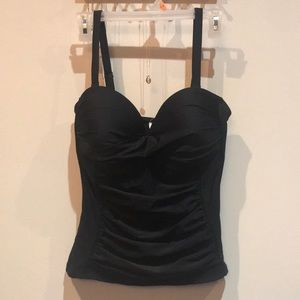 Sexy Tankini Top w/Rushing at Tummy/ Molded Cups!